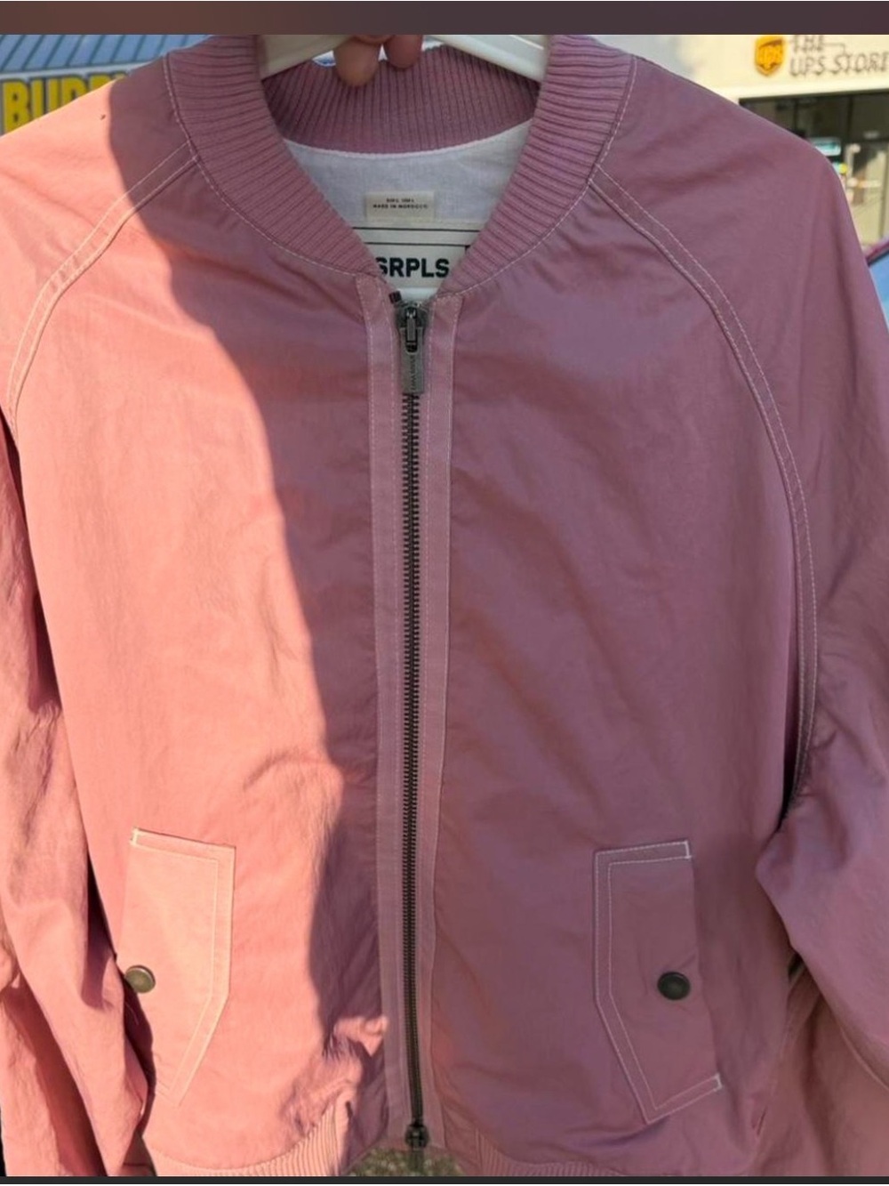 Zara Pink Men's Bomber Jacket